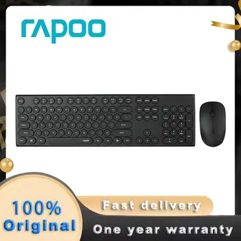 RAPOO X260 USB Мембранная безжична 2,4 G Офис на мишката с изключване на звука, набор от клавиатури 1000 dpi, 104 клавиша за мишки, изчислителен КОМПЮТЪР