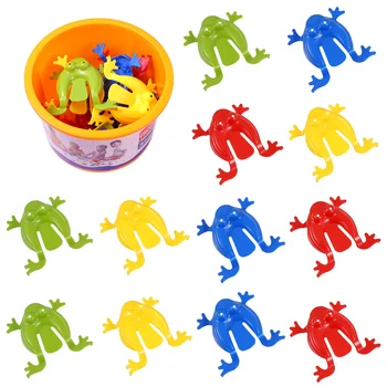Скачащи жаби 12шт, Забавни скачащи жаби за детски партита, Пълнители за пакети (смесени цветове)