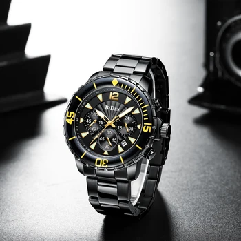 2023 Нови Мъжки Кварцов часовник BODEN, Най-добрата марка за Луксозни Многофункционални спортни часовници с хронограф, Мъжки Водоустойчив Relogios Masculino