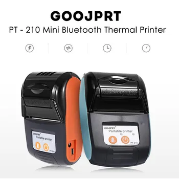 Преносим термопринтер проверки Mp210 с Bluetooth, Мини безжична термотрансферен печат с Bluetooth, принтер проверки
