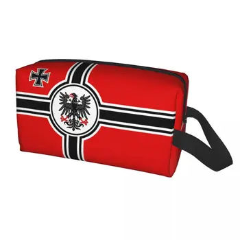 Немска косметичка DK Reich Empire Of Flag, Дамски Скъпа косметичка голям капацитет, Германия, Гордата косметичка, чанти за съхранение на тоалетни принадлежности
