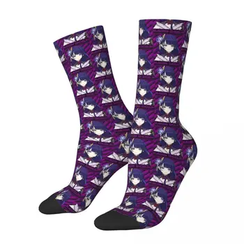 Зимни чорапи Унисекс GENSHIN IMPACT RAIDEN SHOGUN POTRAIT, колоездене щастливи чорапи, уличен стил, луд чорап