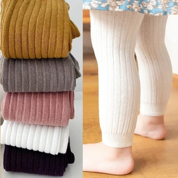 Есенно-летни Панталони за малки момчета и момичета, Гамаши, Чорапогащи за новородено, еластични памучни Детски трикотажни панталони за деца