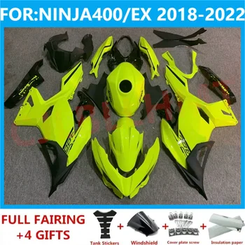 Мотоциклет Целия комплект обтекателей подходящ За Ninja400 EX400 EX Ninja 400 2018 2019 2020 2021 2022 2023 Комплект обтекателей тяло зелен