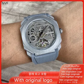 Мъжки часовник NVF 904l, автоматични механични часовници е от неръждаема стомана 42 мм-BV