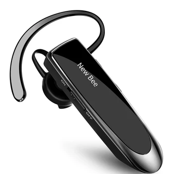 NEWBEE Единичен безжична Bluetooth слушалка, слушалки с шумоподавляющим микрофон, спортни слушалки, слушалки, без ръце, 24 часа на шофиране в офиса