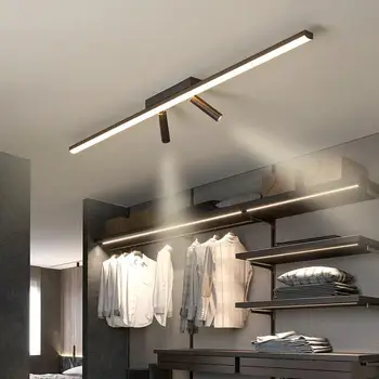 Модерни led таван осветление за спалня, хол, гардеробна, тераси, кухня с прожектором, тавана лампа AC90-260V