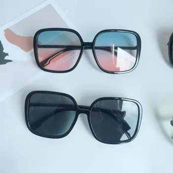 Нови Модни очила High Beauty Ins Box с големи рамки, мрежести червени слънчеви очила, Междузвездни еднакви слънчеви очила