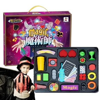 Детски магически комплект, магнитни градивни елементи за деца, за обучение на проектантски набор от Montessori Stem, комплект за фокуси, подаръчен пакет, набор от