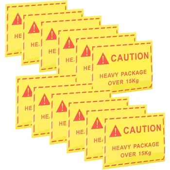 Предупредителни етикети с наднормено тегло Знак на Знака за безопасност Предупреждение за експлоатация на Опаковъчни етикети с тежки предмети Залепваща Доставка