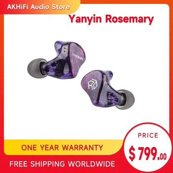 Yanyin Rosemary 8BA + 1 DD Хибридни аудиофильские ушите Hi-Fi, ушите IEMs с подвижна 2-пинов кабел 0,78 мм