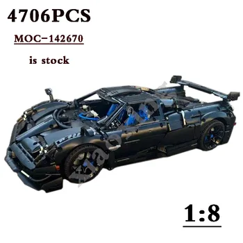 Нов MOC-142670 Класически Състезателни коли BC Мащаб 1:8 Спортен автомобил 4706 бр. за 76915 Събрана Играчка Градивен елемент на Модел САМ Детски подарък