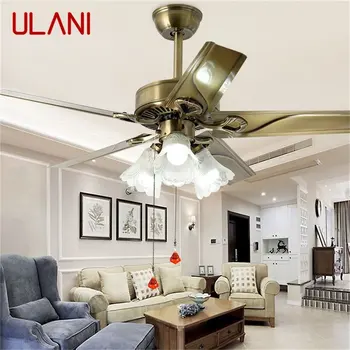 Вентилатор на тавана ULANI Light Модерна Проста лампа с директен острие Дистанционно управление, за да си площ