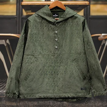 Maden Улични камуфляжные якета с качулка Raindrop за мъже, пролетно Армията зелена Ежедневна туристическа яке, Тактическа военна връхни дрехи