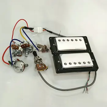 Звукосниматели Humbucker с гореща Пръчка 4C Със Жгутом кабели 2V1T Комплект Звукоснимателей за електрическа китара