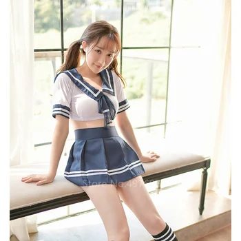 Японската училищни униформи за жени, Корейската студентски секси пола за колеж, Аниме-cosplay за момичета, училищни униформи за моряците JK, комплекти
