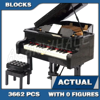 3662 бр. Идеи Творчески сценичен пиано с 25-бутонна клавиатура, откриване поставка 79007, комплекти строителни блокове, съвместими с модела на