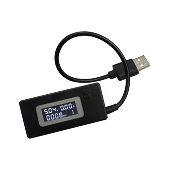 USB Ток Напрежение Капацитет на Определението за мощност Тест Измервателен Уред Зарядно Устройство за мобилен телефон Монитор безопасност на Храните Волтметър Амперметър