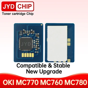 MC770 MC780 За чип на тонер OKI 45396204 45396203 45396202 45396201 Нулиране на чип касета Чипове за принтер OKI 770 780