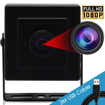 ELP 1080P Обектив Без Изкривяване Full HD Уеб-камера с Висока скорост на кадрите 30 кадъра в секунда/60 кадъра в секунда/120 кадъра в секунда Мини USB-камера за Skype YouTube Live View