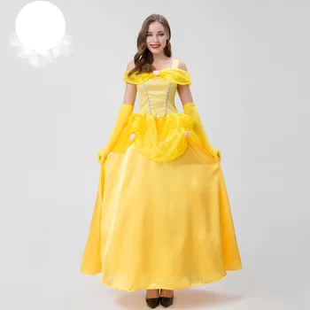 Хелоуин Cosplay Красавица Възрастен Принцеса рокля С костюм