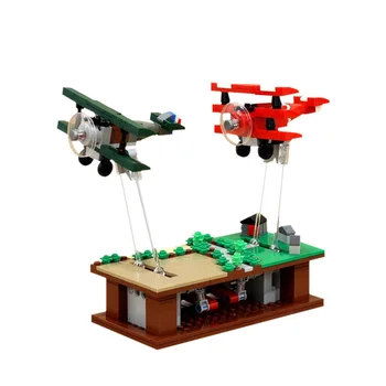 Самолет в Преследване на Военните полета на MOC Строителни блокове Мини-модел на Тухли Боен Хеликоптер Забавни детски играчки за деца Подаръци