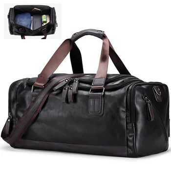 Мъжка чанта за фитнес, спорт на открито, качествени кожени чанти за велоспорта, спортна чанта на рамото, Водоустойчива чанта за багаж с Голям капацитет