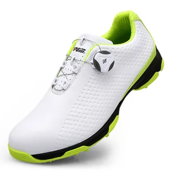 2023 водоустойчив Мъжки обувки за голф с бързото шнурованием, Дамски оригинални суперлегкие пешеходни маратонки за голф, нескользящая обувки за голф