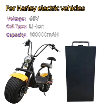 Отнася се за электромобилю Harley, литиева батерия, водоустойчива батерия 18650, 60V 10А, двухколесному складному мотороллеру bic