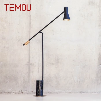 Модерен лампиона в скандинавски стил TEMOU, модни проста семейна хол, творчески led лампа за спални