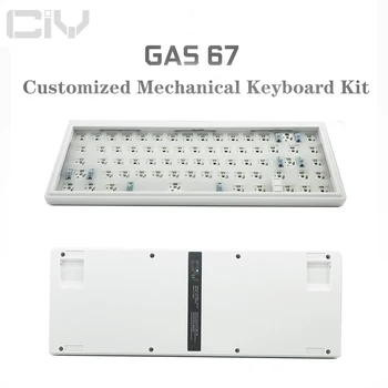 ZUOYA GAS67 Гореща Замяна RGB Геймърска механична клавиатура Комплект Кабелна подкрепа DIY Структура подложки индивидуален комплект клавиатура