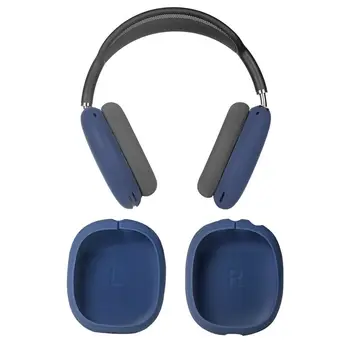 Актуализиран Нов мек моющийся калъф за силиконови слушалки AirPods Max, защитен калъф, замяна на кутията, аксесоари за слушалки