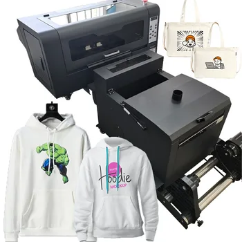 Многоцветен външна еластична мека растягивающаяся печка CMYK, тенис на набор, бял мастилено-струен Dtf-принтер за директен печат