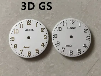 Dial S-Watch nh35 GS с логото на 3D-печат за механизъм nh35 диаметър 28,5 mm и с дължина 3,0 3,8 фута