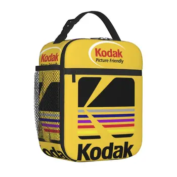 Случайна чанта за обяд с логото на Kodak Photography, Аксесоари за стоки, Контейнер за обяд Y2K Cooler Thermal Bento Box за пътуване