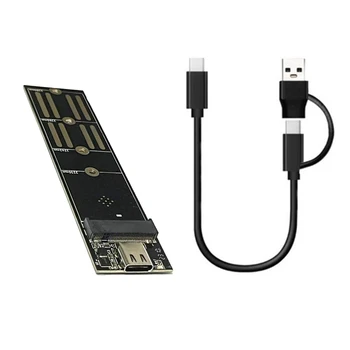 Преносима Странично Card USB3.1-M. 2 NVME SSD Странично Карта Pcie Протокол Type C 10 gbps, Без черупка