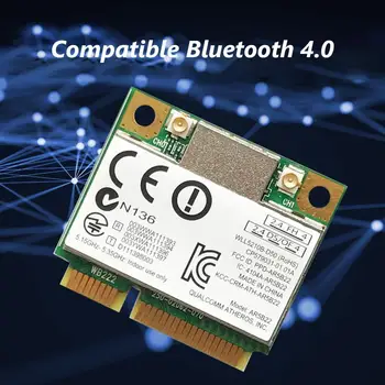 2,4 G/5G Mini PCI-E Безжичен адаптер 300M WiFi Bluetooth Мрежова карта за Лаптопа