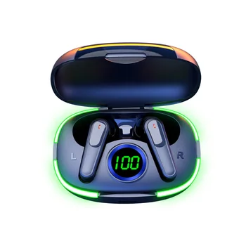 Слушалки TWS P80 Fone Bluetooth 5.1 Безжични слушалки с led цифров дисплей Слушалки с микрофон с шумопотискане Слушалки