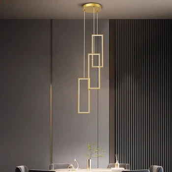 Полилей Led Art Окачен Лампа, за да Осветява Модерен Дом, обедает на закрито, Тавана Стая Декор, висящ декоративен блясък moderne luxe