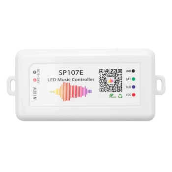 WIFI RGB SP107E Pixel IC SPI Музикален Bluetooth контролер за WS2812 SK6812 SK9822 RGBW APA102 LPD8806 Strip DC5-24V