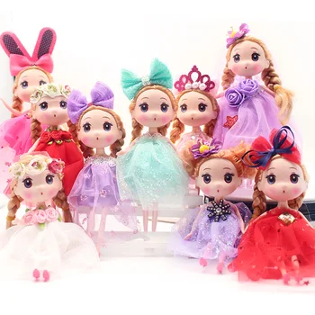 Детски играчки Скъпа и Мъгливо Кукла Сватбена Рокля на Принцеса Кукла Одевалка Кукла Момиче Играчка, Подарък Медальон 18 см